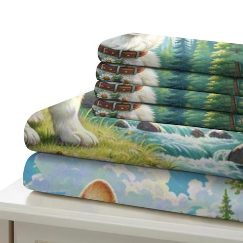 Housse de couette Corgi 3D à fermeture éclair cachée pour lit double enfant - 6
