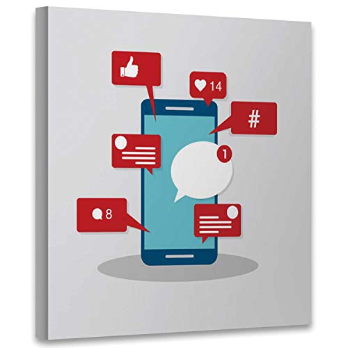 Viral Content,Art Print for Office Inspirational Social Activity and smm - Likes Art