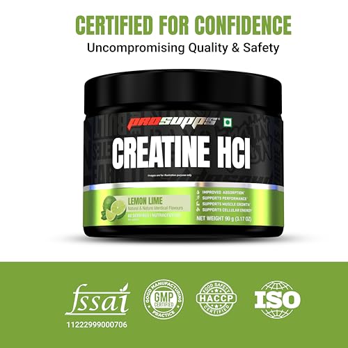Image of ProSupps Creatine HCl Lemon Lime Powder, Small Scoop, 67 Servings | 1.25 g Creatine HCl, Small Daily Scoop, 67 Servings Over 2 Months, Zero Sugar, Dissolves Easily, Easy to Stack