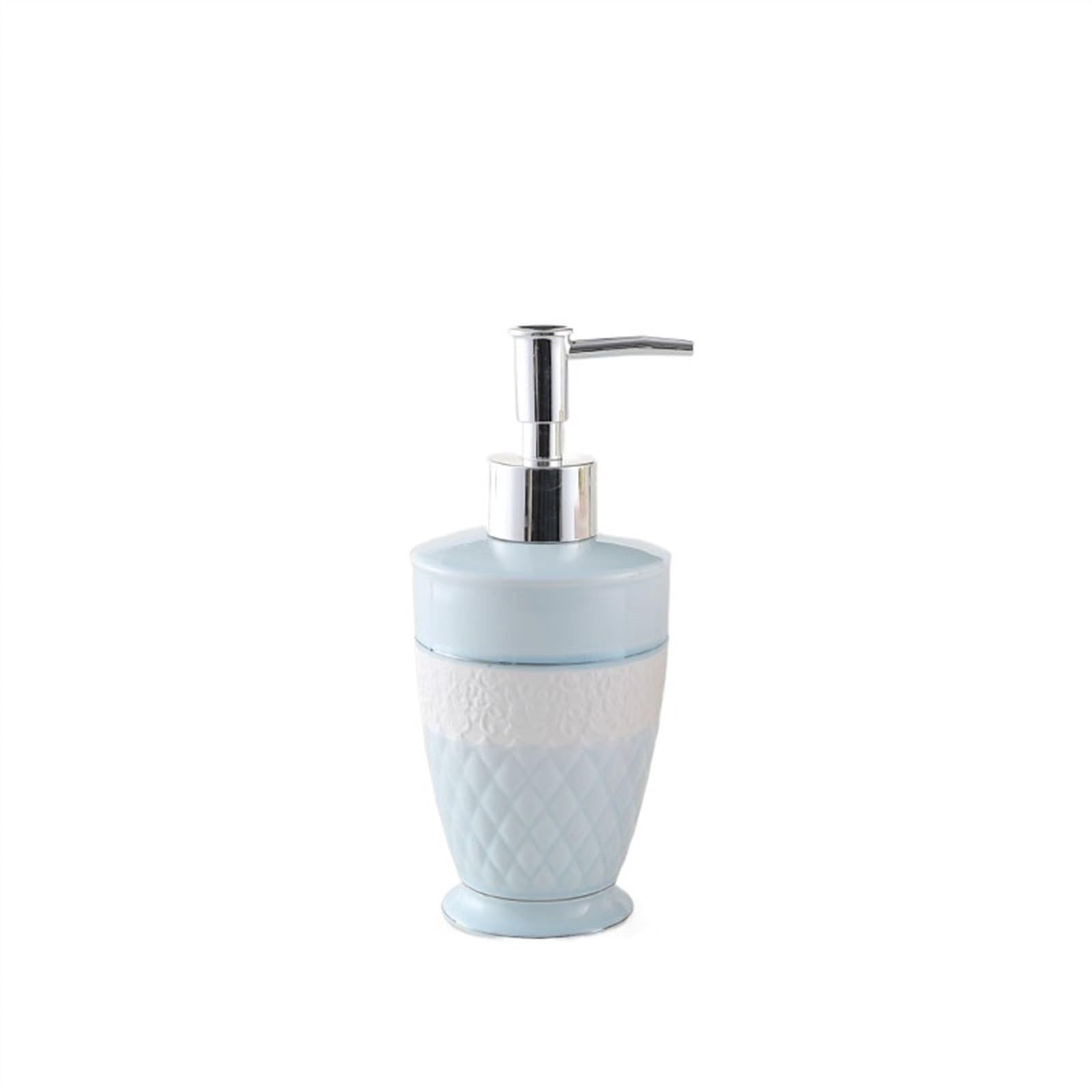 Dozownik mydła łazienkowego dozownik mydła do domu wiejskiego biura ceramiczny dozownik mydła 9,46 uncji butelka na mydło do balsamu olejek do masażu (niebieski różowy) dozownik mydła (B)