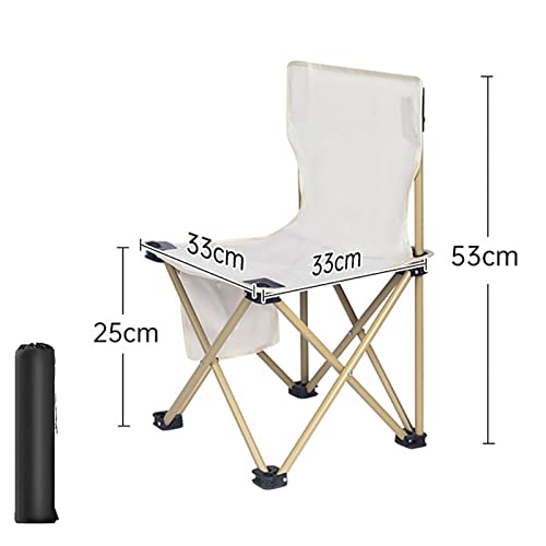 Chaise de camping pliante d'extérieur compacte avec poche de rangement - 3