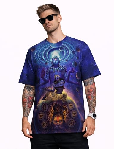 Image of Shiva, Krishna, Hanuman, Kali, Ram and Ravana, Ramayan, Bagavath Githa, Buddha Religious, Spiritual, Hindu Gods T-Shirts