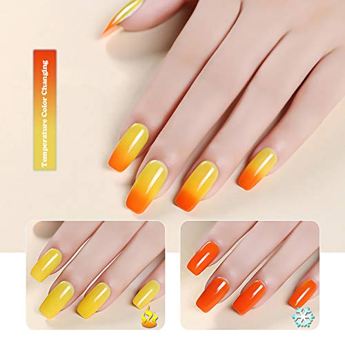 Color Changing Nail Polish Gift set Color Changing Gel Polish Set Mood Soak Off Uv Led Gel Nail Polish 5701