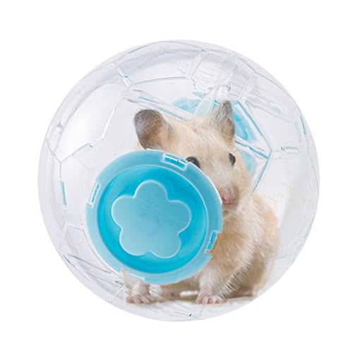 Pelota de ejercicio para hámster, pelota de correr para chinchilla, pelota de ejercicio para hámster de 5,9 pulgadas, para jaulas de chinchilla, ruedas de fitness antideslizantes relajantes para Dwar