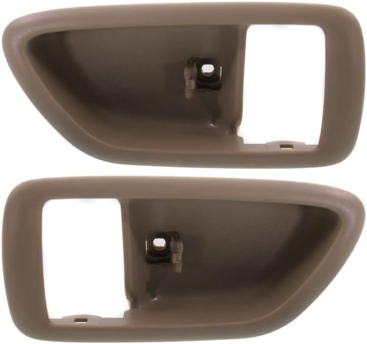 For Toyota Avalon Door Handle Trim 2000 01 02 03 2004 Driver and Passenger Side | Pair | Front/Rear | Inside | Bezel Only | Beige | Replacement For TO1358107, TO1359107 | 69278AC010E0, 69277AC010E0