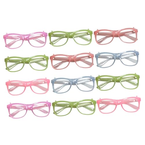 FRCOLOR Glowing Glasses 12pcs Boys and Girls Party Favors Fluorescent Eyewear Rave Accessories Festival Glasses