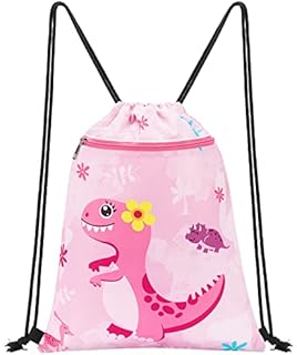 WAWSAM Drawstring Backpack for Kids - 34 x 45cm Sports Gym PE Bag Waterproof Beach Swimming Pool School with Zippered Pocket