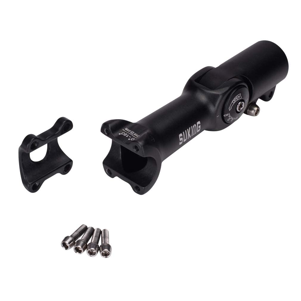 BESNIN Fahrrad Vorbau,Radfahren MTB Vorbau 0-90° 31.8MM OR 25.4MM 60/93/100mm Mountainbike Lenker Vorbau für Fahrrad, Rennrad, MTB, BMX
