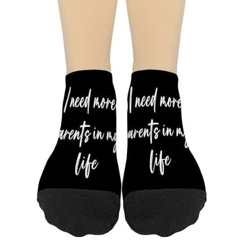 I Need More Parents In My Life Boys Ankle Socks Liner For Men Socks