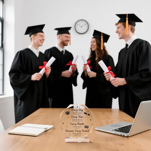 2025 Graduation Christian Gifts for Her Inspirational Acrylic Gifts Women Men College High School Graduation Gifts, Masters Degree Graduate Gifts Decor