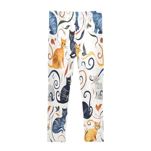 Toddler Girls Leggings Printed Yoga Pants Leggings Various Cats and Kittens for Kids2