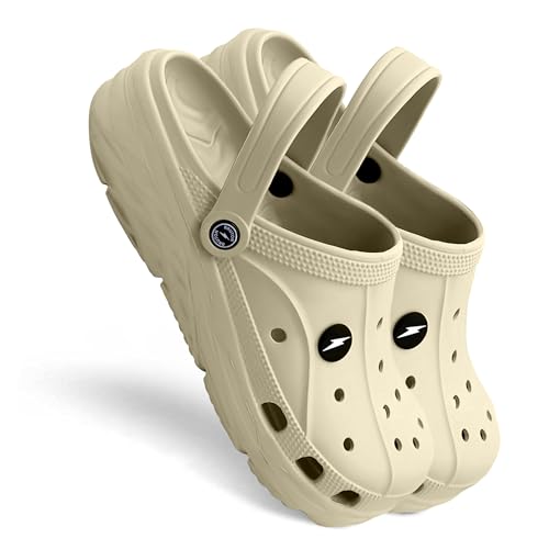 Image of BRUTON Unisex EVA Sandals | Lightweight Clogs with Adjustable Back Strap | Breathable Anti-Slip Casual Sandals for Walking, Beach, Travel & Daily Wear