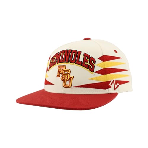 Florida State Seminoles NCAA Officially Licensed Hat Flat Snapback Z11 Retro Diamond