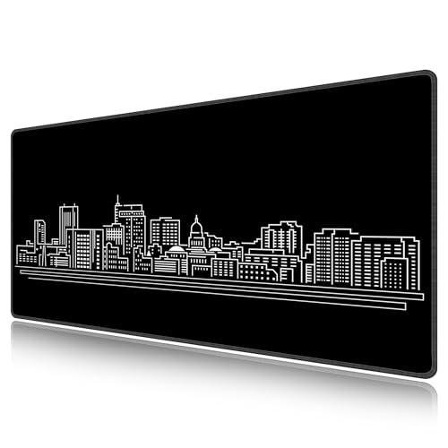 Tapis de souris de jeu XXL LL-COEUR anti-glisse 80x40cm pour protéger le bureau