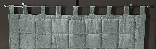 Linder Tête de lit à Pattes, (1) 27Pourcentcoton 18Pourcentlin 55Pourcentpolyester (3) 100Pourcentpolyester, Vert, 160x70