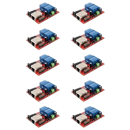 Relé Ethernet de 2 vías con temporizador LAN programable y comandos UDP para domótica integrada