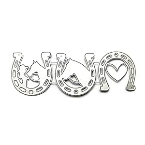 Shntig Hufeisen Stanze für Scrapbooking, Karte, Album