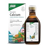 Floradix Calcium Liquid Supplement - Supports Strong Bones & Teeth - Calcium Gluconate & Lactate - Gentle to Digest & Easily Absorbed - Vegan, Non-GMO - 8.5 fl oz