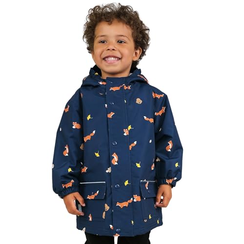 Image of JAN & JUL Waterproof Fleece Lined Rain Jacket, Raincoat for Toddlers and Kids