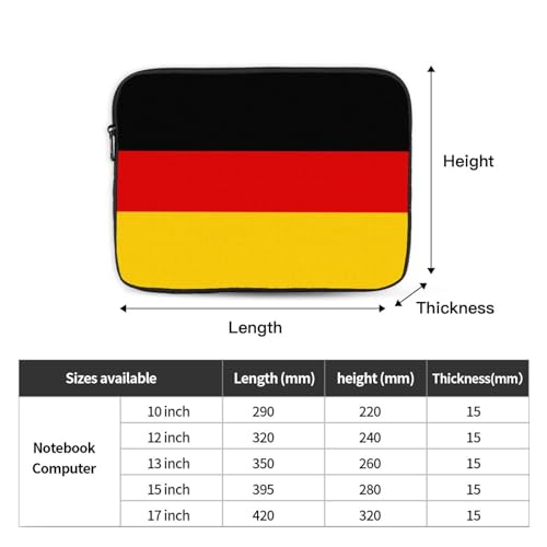 Maletín para portátil 15 pulgadas con diseño bandera Alemania miniatura 4