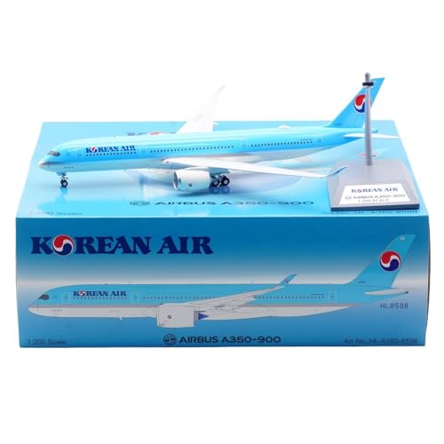 Modelos de aviones estáticos Airbus A350-900 Korean Air decorativo de oficina