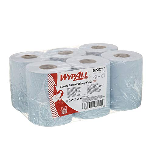 Wypall Reach Panno In Carta Per Service & Retail, Estrazione Centrale, Azzurro