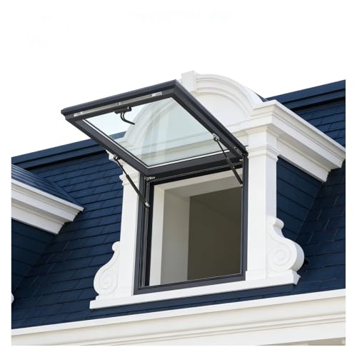 BUJNIE Claroluces con Ventilación Manual para Techos Casa Ventanas Techo Tipo Tragaluz Personalizables Adecuado para Invernaderos, Almacenes, Restaurantes y Plantas Industriales(55x55cm)