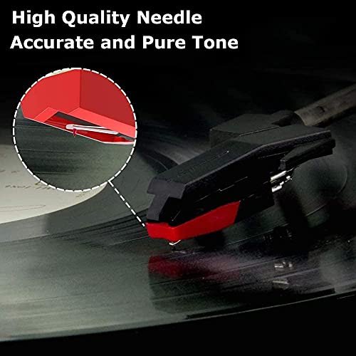 Record Player Needle, 4 Pack Universal Turntable Stylus Replacement