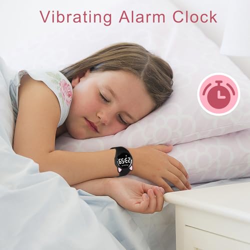 Image of Kids Watches for Girls Boys Digital Sport Watch with Step Counter Pedometer Vibration Alarm Clock, No App Waterproof Fitness Tracker Kids Watch Boys Girls Teens Students Ages 5-16