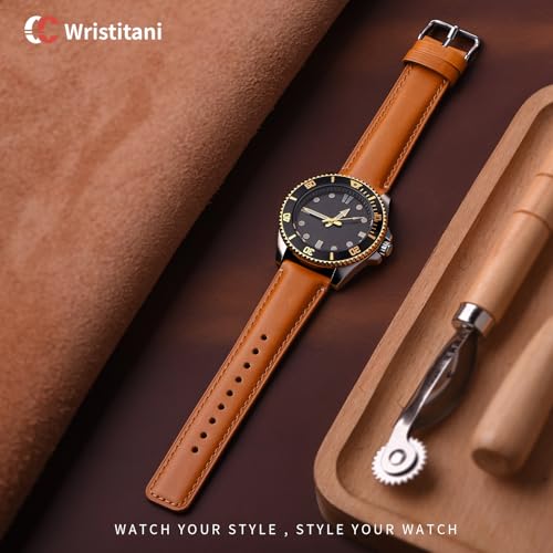 Image of Wristitani Leather Watch Strap for Smartwatches and Universal, 18-24mm