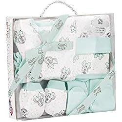 Canastilla Bebé Invierno Interbaby SET-D2-58 - Set Regalo Disney Primera Puesta Bebé - Verde