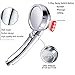 Nosame Shower,High Pressure Handheld Shower Head with ON/Off Pause Switch 3-Settings Water Saving Showerhead, Chrome Finish Bathroom 1.6 GPM Shower Accessorie