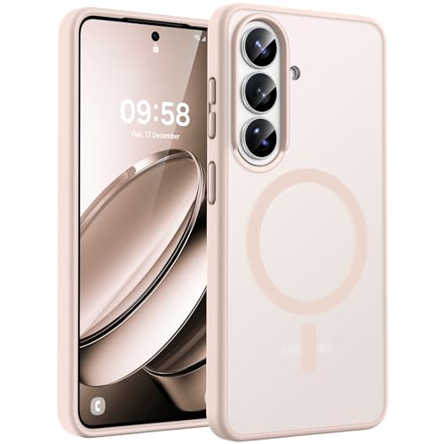 Image of TOCOL for Samsung Galaxy S26 Case, Compatible with Magsafe, Full Camera Protection, Built-in Magnetic Ring, Drop Protection, Translucent Matte Phone Case for S26 6.3 inch (Desert)