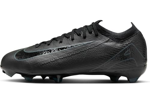 Nike Jr. Mercurial Vapor 16 Pro Little/Big Kids' FG Low-Top Soccer Cleats (HF5448-002, Black/Deep Jungle/Black) Size 2.5