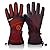Telguua Heated Gloves for Women Men,Electric Rechargeable Heated Work Glove Ski Mitten Waterproof Touchscreen Heated Glove (Black, M)