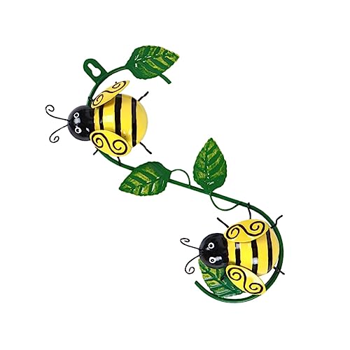 jojofuny 1 Pc Colgador de Pared de Hierro Forjado de Abeja decoración Mural decoración Hawaiana jardín Ornamento decoración para Colgar en la Pared artículos para el hogar Exterior Decorar