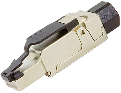 odedo® Cat. 6 A connecteur RJ45 feldkonfektionierbar Cat 6 A, câble réseau Cat 7 à 10 Gigabit Câble de pose jusqu'à 8 mm AWG 2326, blindé, montage sans outils schraubbare décharge de traction Cat7