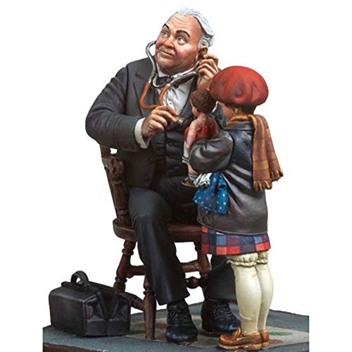 Kit de Figuras de Resina 1:32 Escala Sin Pintar 2 Piezas miniatura 2
