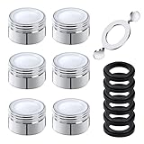 【Contenido del paquete】 6 aireadores de grifo de rosca externa, 6 anillos de goma de sellado(M24 está equipado con 1 llave). Comprueba dos veces el tamaño del aireador del grifo antes de comprar.