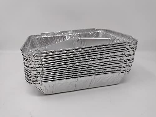 Bandejas rectangulares de aluminio con compartimentos para horno y asar 990cc 6