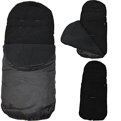 Chancelière/Cosy orteils Compatible avec Maclaren Techno XT/Quest/XLR/Volo Noir