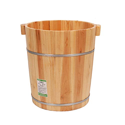 Baignoire de pédicure en bois de sapin et seau de bain de pieds domestique à vapeur