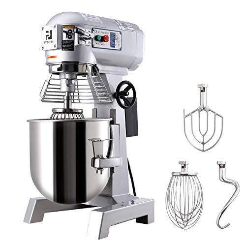 Z ZELUS Commercial Dough Mixer 1100W 30L Food Cake Bread Hook Beater Whip Commercial Planetary Mixer Stand 3 Speed 3 in 1 Electric Food Mixer with Spiral Dough Hook¡