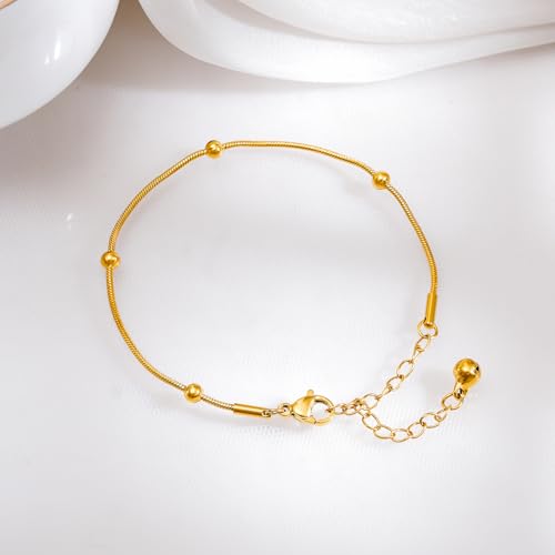 Image of Rubans Demi Fine Stainless Steel Bracelet Waterproof Gift for Women & Girls