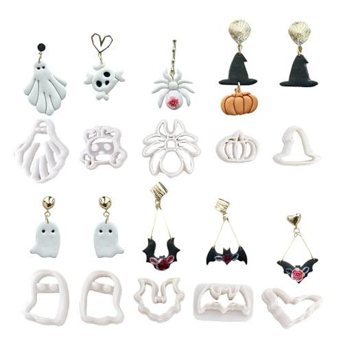 Outil de fabrication de boucles d'oreilles en argile Halloween YIGZYCN