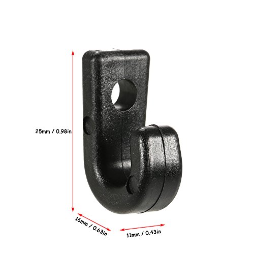 Kayak Hook, Andoer 50pcs Nylon Bungee Lashing Shock Cord J Ganchos Gancho de Amarração para Caiaques