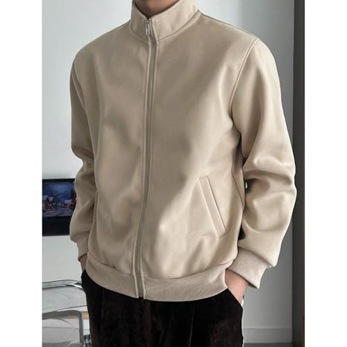 Image of PROSHARX Old Money Stand Up Collar Sweatshirt Zip-Up | Premium Comfort, Timeless & Aesthetic Style