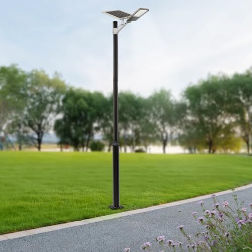 Hanmorfarbi Split Street Light Pole,9.84-19.69ft Outdoor Galvanized Light Pole,Splicing Street Light Riser,Yard Solar Light Pole,for Outdoor Street Yard Parking Lot Lighting Fixtures (16.4ft)
