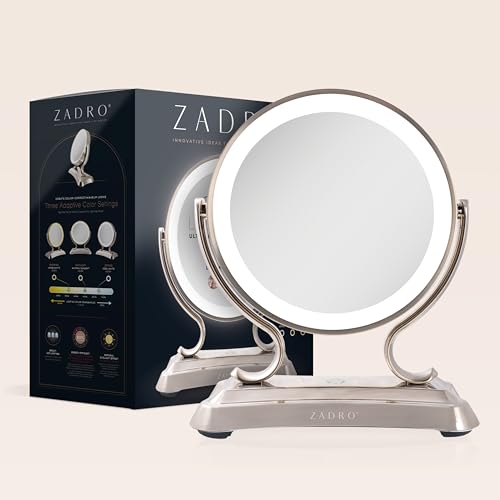 Espejo para maquillaje con luces LED y aumento 12" miniatura 7
