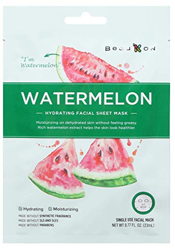 BeauKON Korean Facial Sheet Mask, Moisturizing, Age-Defying, Soothing, Hydrating, Brightening, Nourishing, Tightening, Relaxing - three weeks,0.77 Fl Oz (Pack of 16)